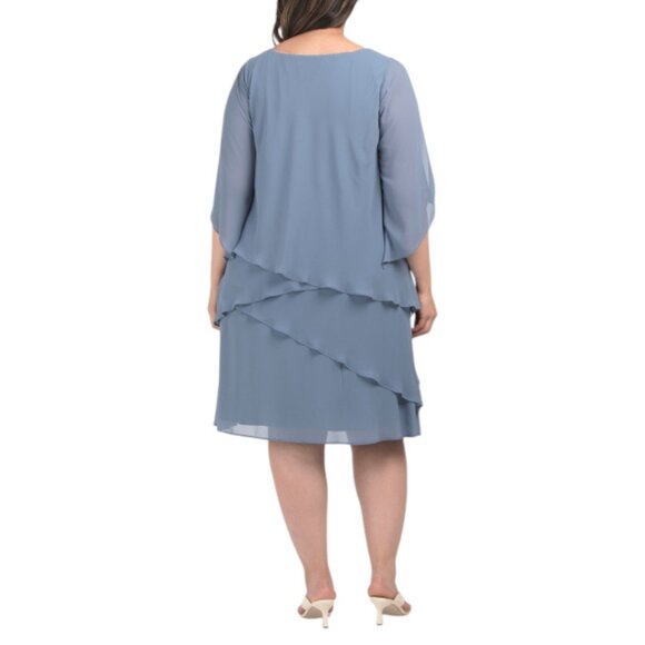 MARINA Plus Chiffon Dress - Picture 2 of 2